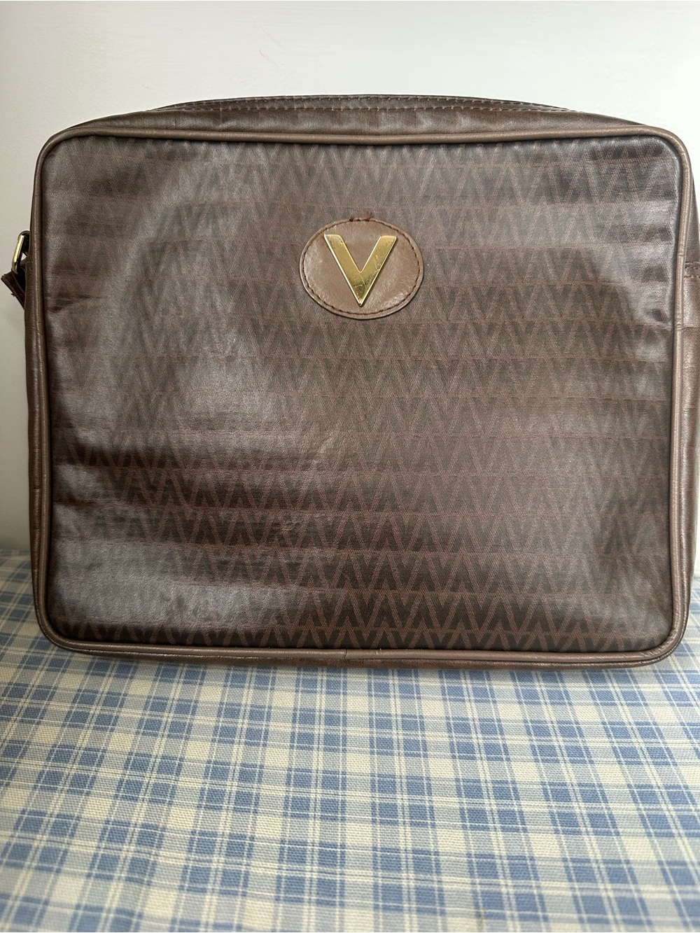 Mario Valentino Brown Clutch/Wristlet bag